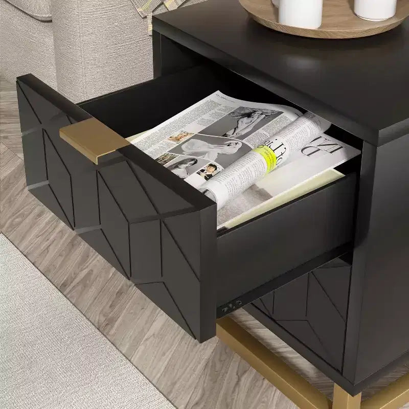 Drawer Storage Cabinet, Dresser for Bedroom, 53.5 Dresser Organizer with Metal Handle and Legs