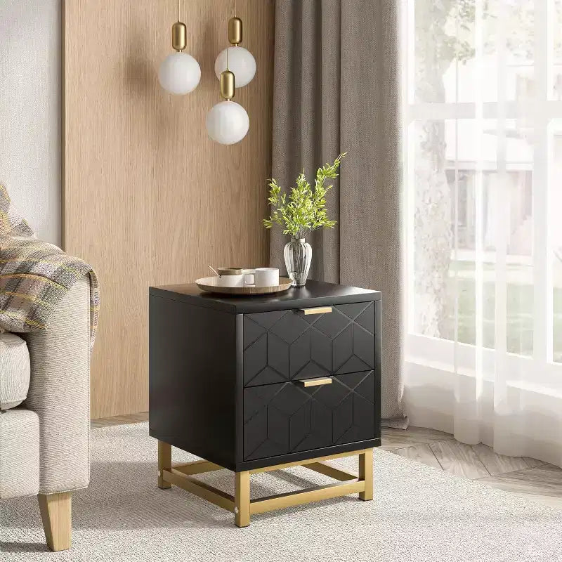 Drawer Storage Cabinet, Dresser for Bedroom, 53.5 Dresser Organizer with Metal Handle and Legs