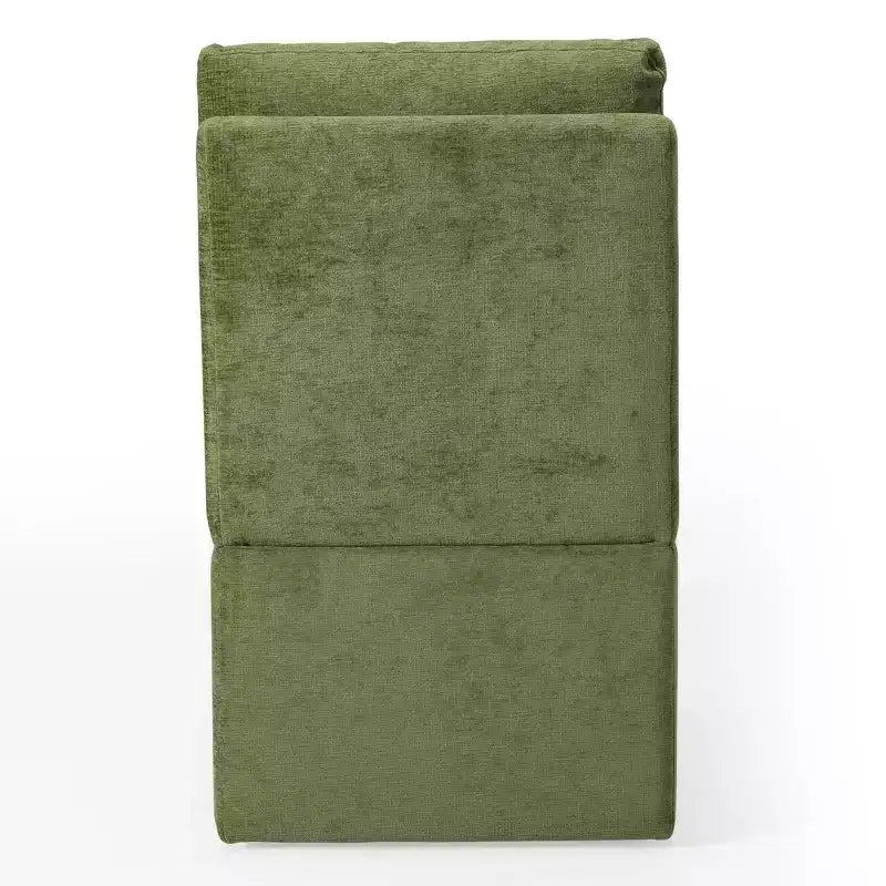 Chaises de salle à manger sans accoudoirs modernes rembourrées en chenille avec roulettes
