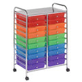 ECR4Kids 20-Drawer Everyday Mobile Storage Utility Cart, Craft Organizer