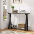 Farmhouse Narrow Entryway Table, 43.3 Console Table with Storage