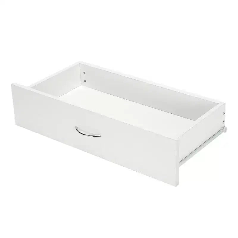 Karl Home 4-Drawer White Particle Board 25.98in. W Chest of Drawer
