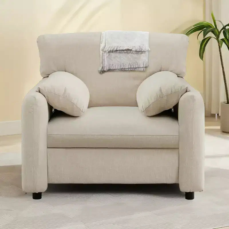 GDFStudio Caroline Modern 39 Chenille Upholstered Accent Chair