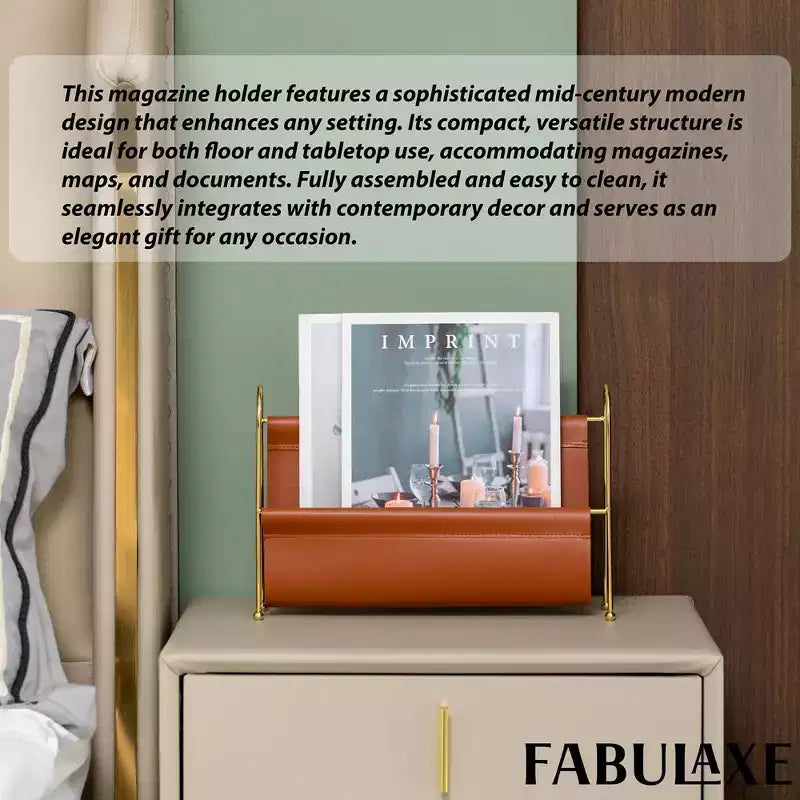 Fabulaxe Magazine Holder and Rack for Desktop, Home Office, Living Room, Waiting Areas, Magazines, Books, Newspapers and Other Reading Materials 14
