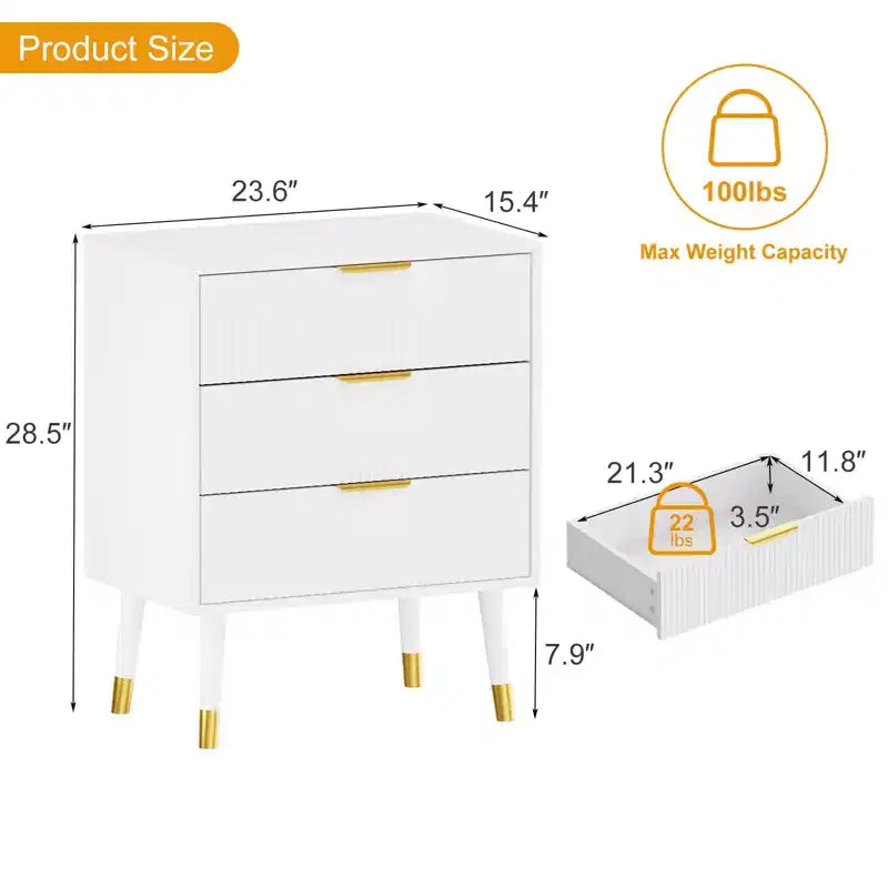 Commode à 4 tiroirs pour chambre à coucher, commode moderne avec tiroirs