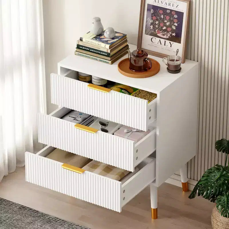 Commode à 4 tiroirs pour chambre à coucher, commode moderne avec tiroirs
