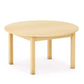 Guidecraft EdQ Toddler Table- Natural: Round Wooden Activity Table for Kids, 30 Diameter | Toddler Desk for Playroom, Daycare & Preschool
