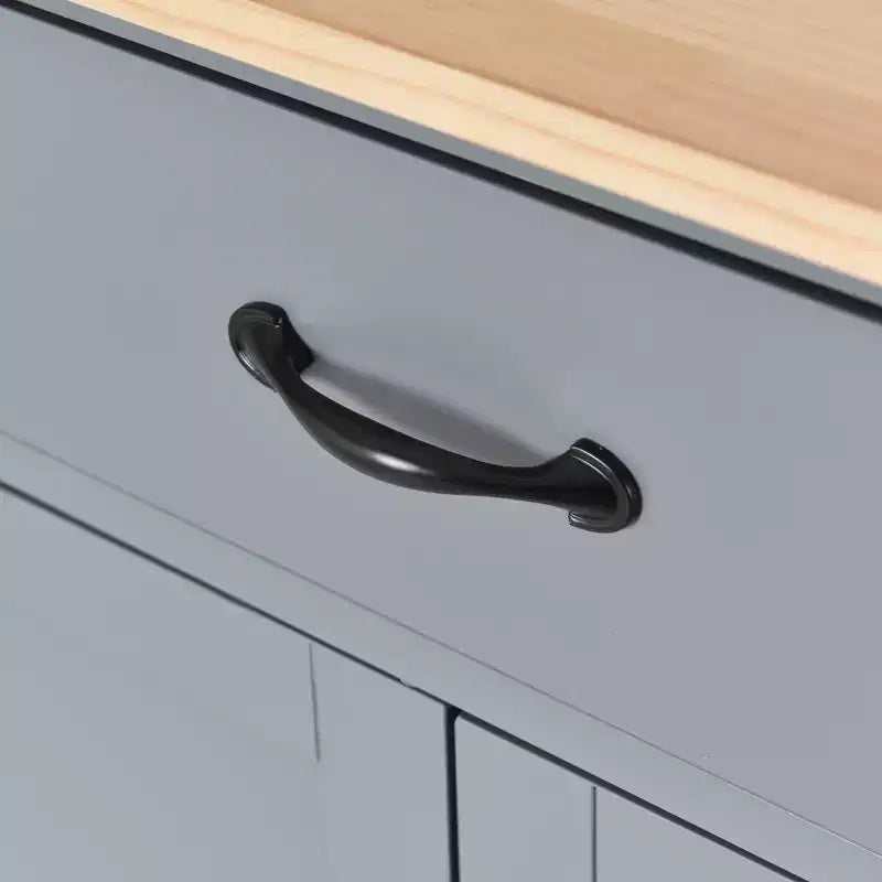 Îlot de cuisine avec meuble de rangement pour poubelle