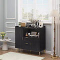 Storage Cabinet, Buffet Cabinet with Shelf, Coffee Bar with 2 Drawers and 2 Doors and Open Storage