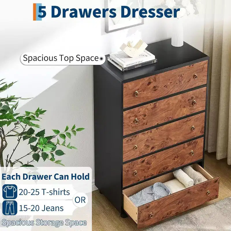 Commode moderne, Commode de rangement avec grande capacité de stockage