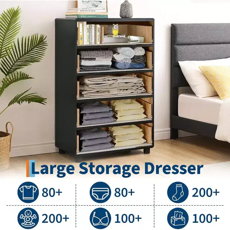 Commode moderne, Commode de rangement avec grande capacité de stockage
