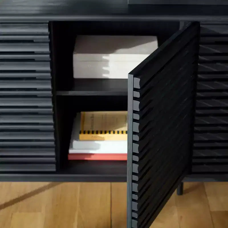 Grand meuble TV 4 portes 4 étagères