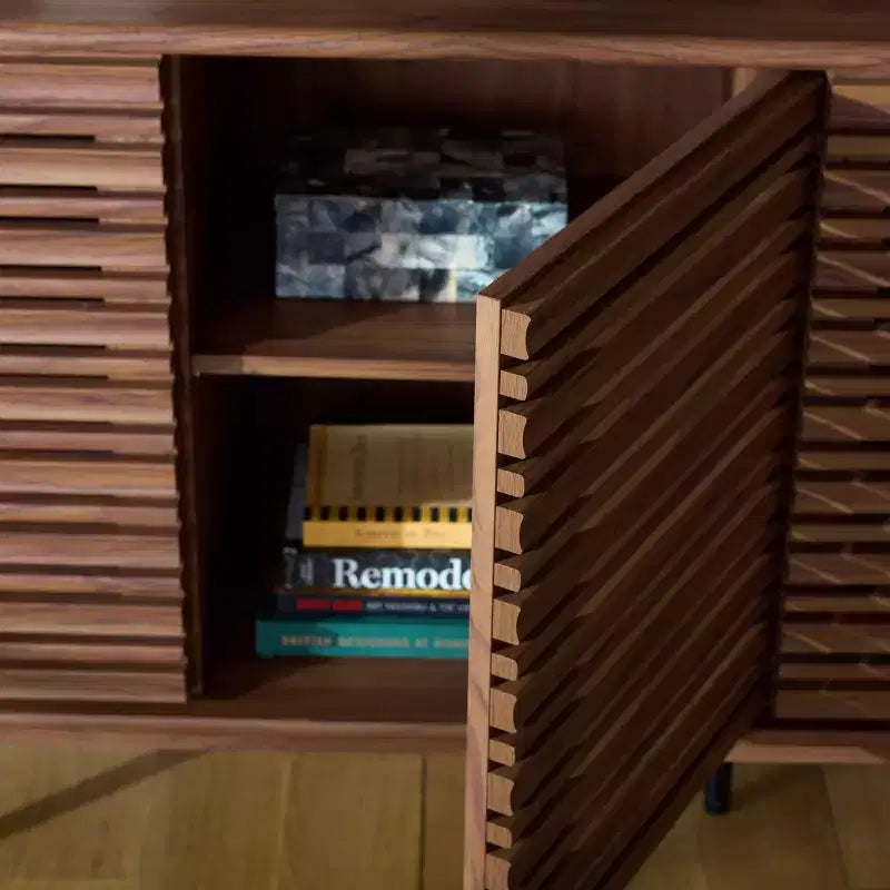 Grand meuble TV 4 portes 4 étagères