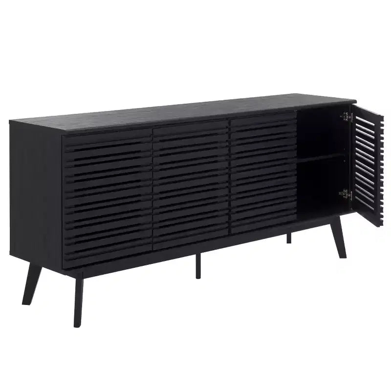 Grand meuble TV 4 portes 4 étagères