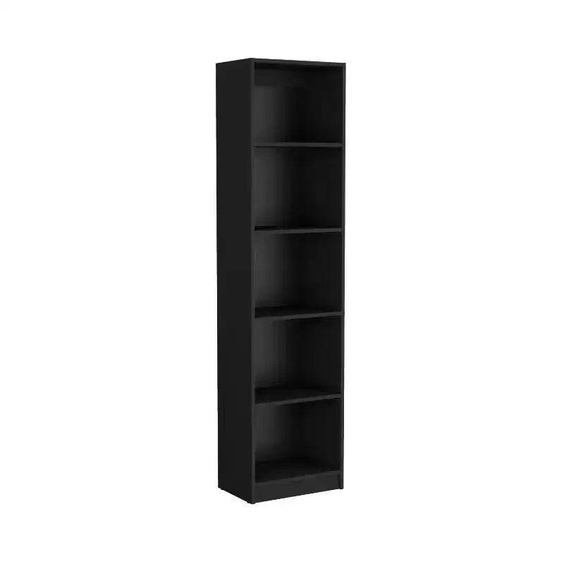Bibliothèque cinq niveaux en bois noir