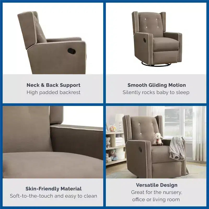 Fauteuil d'allaitement inclinable et pivotant 4 en 1