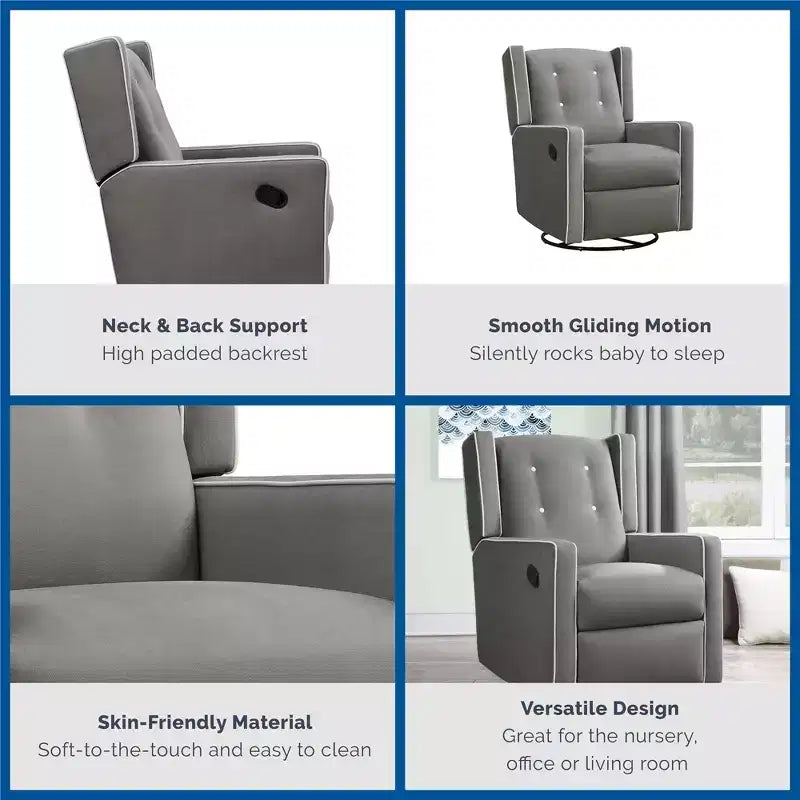Fauteuil d'allaitement inclinable et pivotant 4 en 1