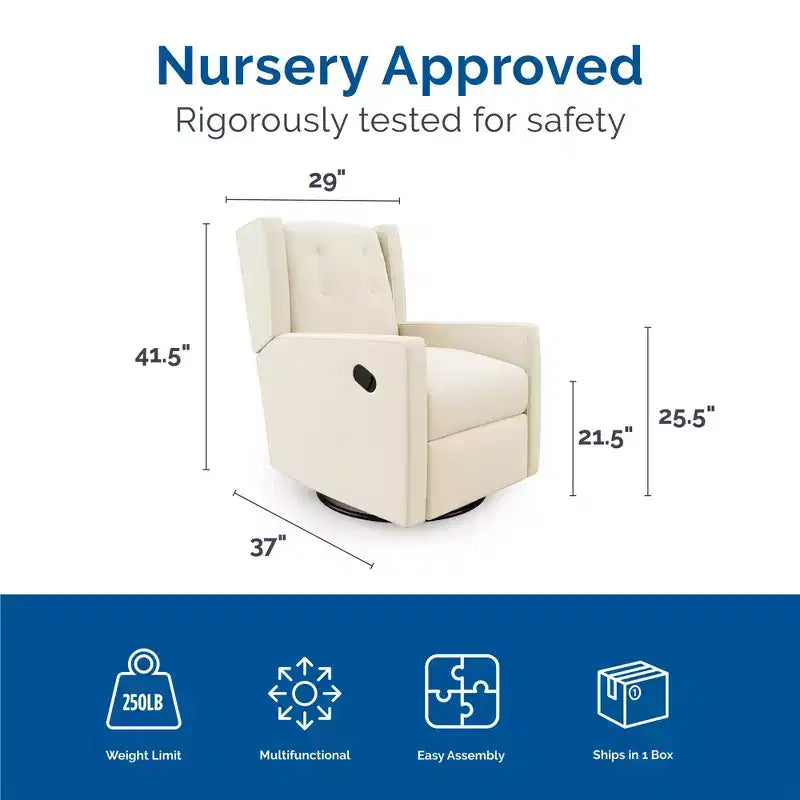 Fauteuil d'allaitement inclinable et pivotant 4 en 1