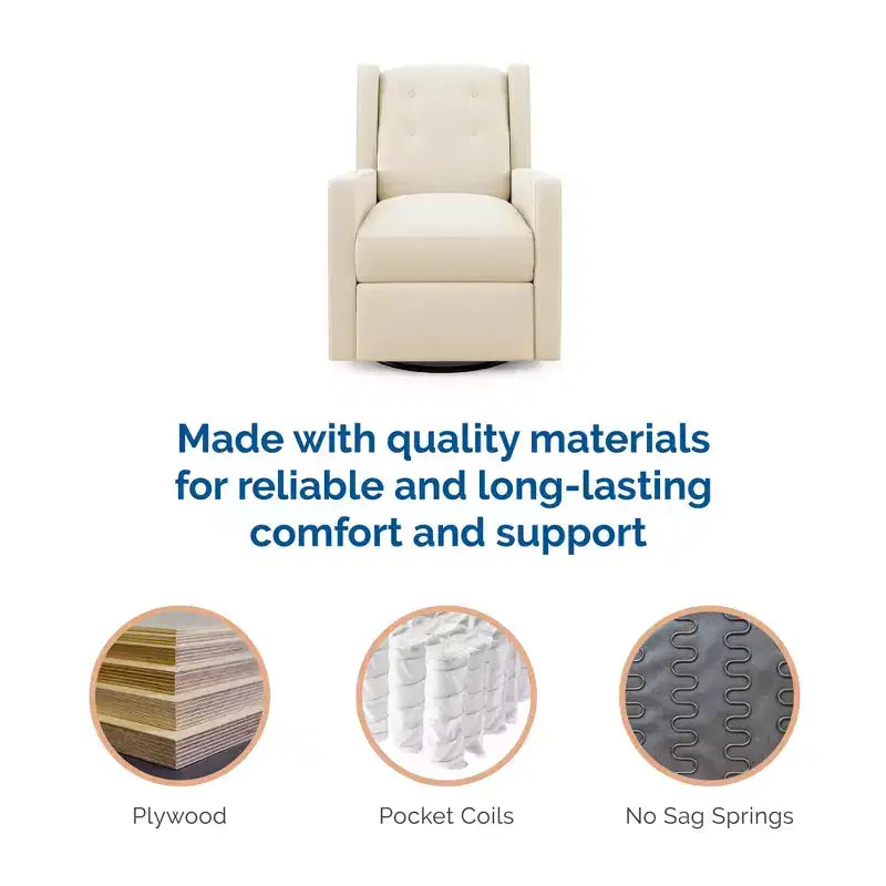 Fauteuil d'allaitement inclinable et pivotant 4 en 1