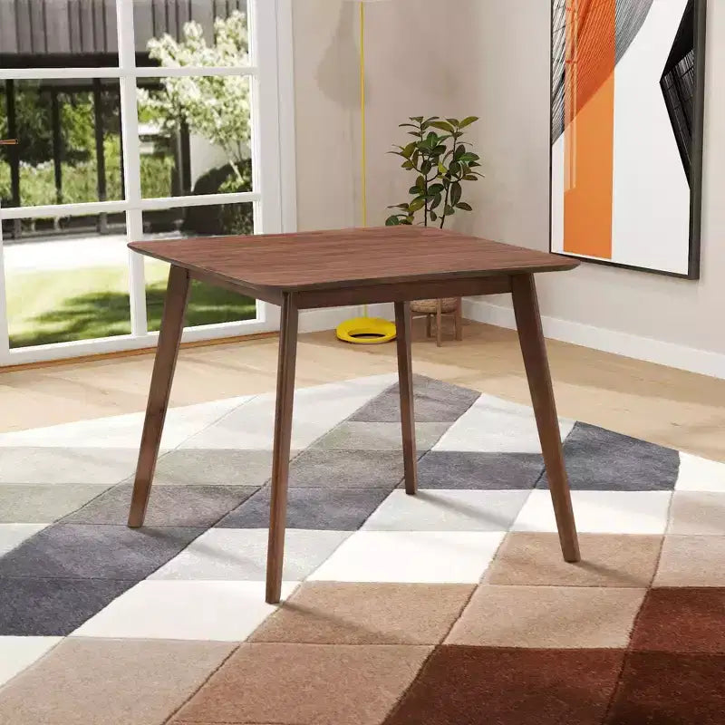 Okak Square Wooden Dining Table for 4 Kitchen Table Dining Table for Dining Room, Restaurant, Living Room