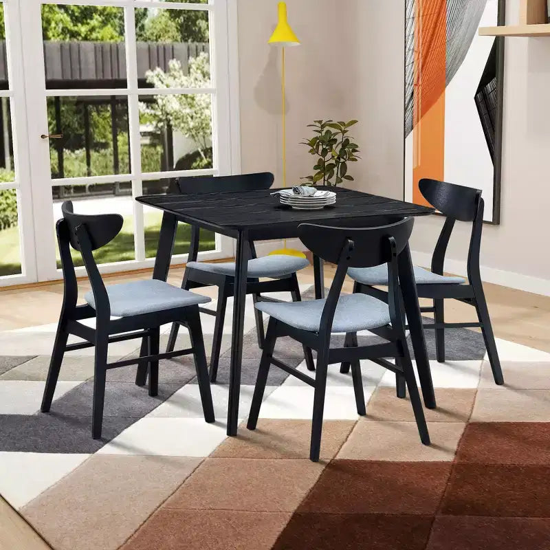 Okak Square Wooden Dining Table for 4 Kitchen Table Dining Table for Dining Room, Restaurant, Living Room
