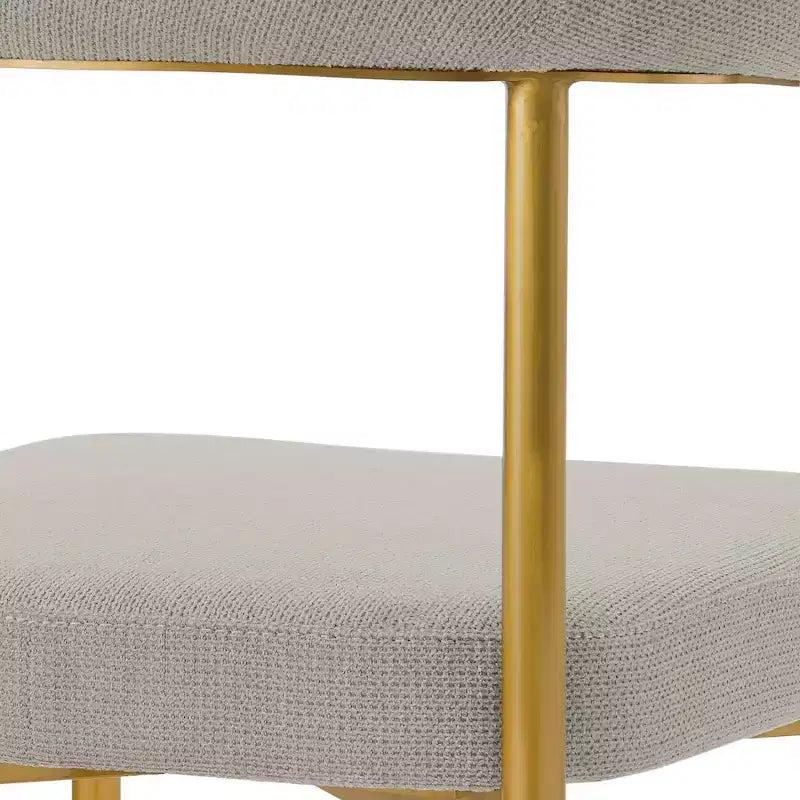 Armen Living,Shannon Dining Chair with Gold Brushed Stainless Steel