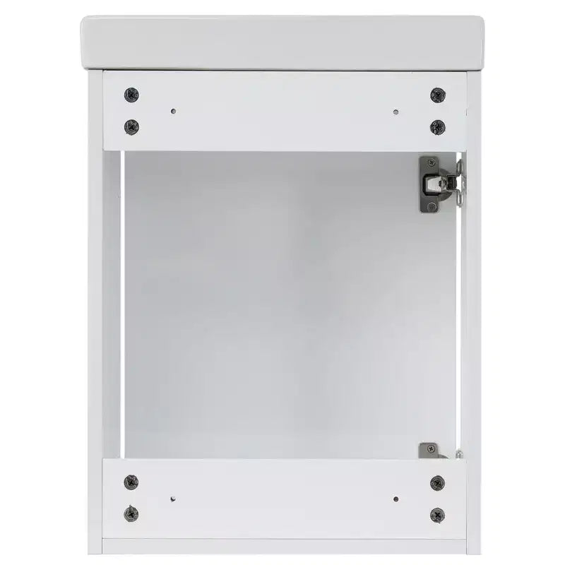 TROPOW 16 Bathroom Vanity with Sink Combo, Vanity Cabinet with Soft-Close Doors, Wall Bathroom Cabinet Floating Vanity Sink for Small Space