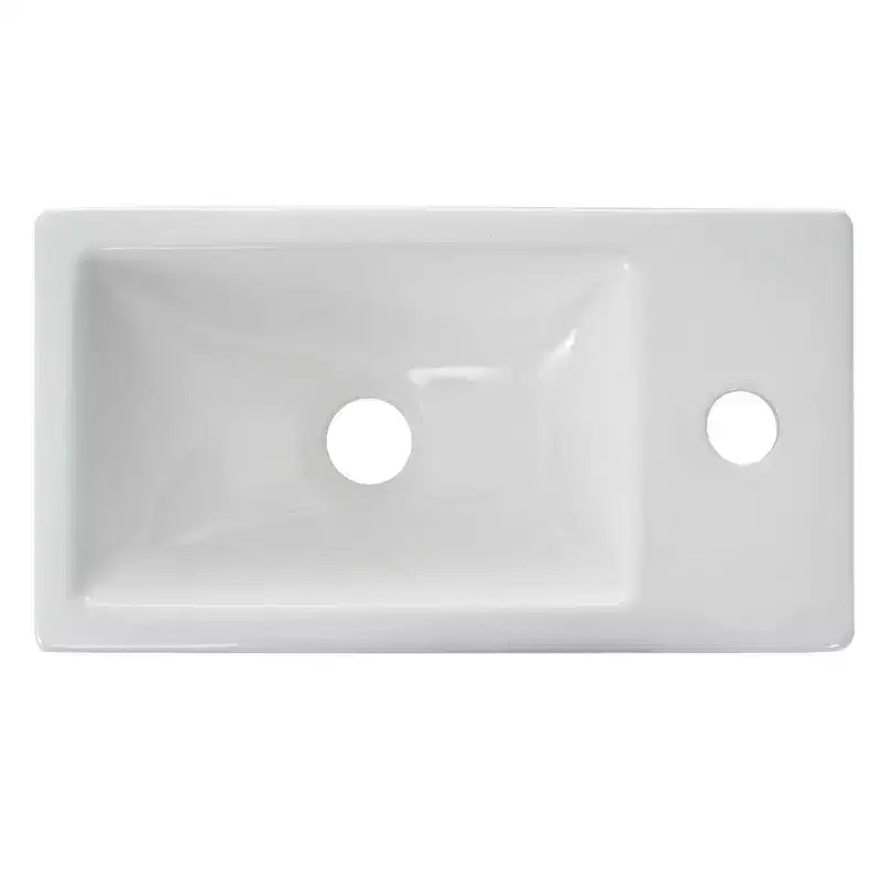 TROPOW 16 Bathroom Vanity with Sink Combo, Vanity Cabinet with Soft-Close Doors, Wall Bathroom Cabinet Floating Vanity Sink for Small Space