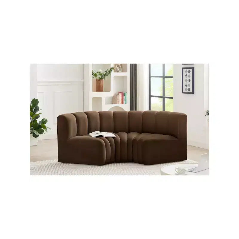 Meridian Furniture,Arc Velvet Modular Sofa