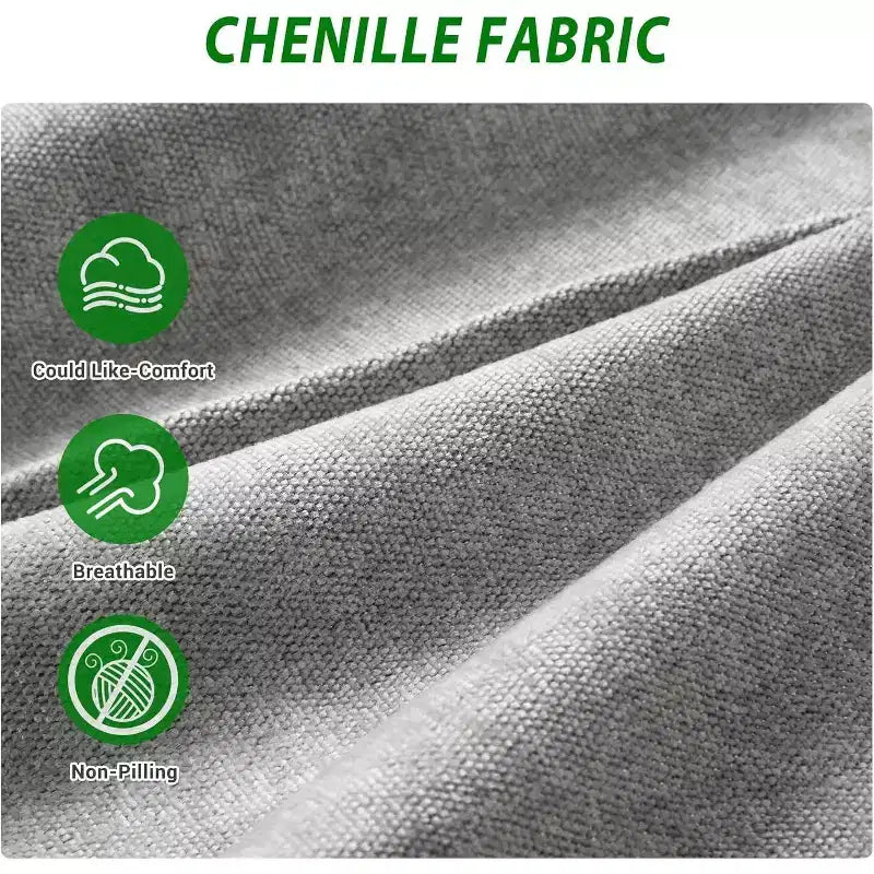 3 Seater Sofa Couch Oversized Modern Chenille 83 Inch Couch, Comfy Deep Seat Lounge Loveseat, Washable Cozy Cloud Sofa for Home Office Apartment