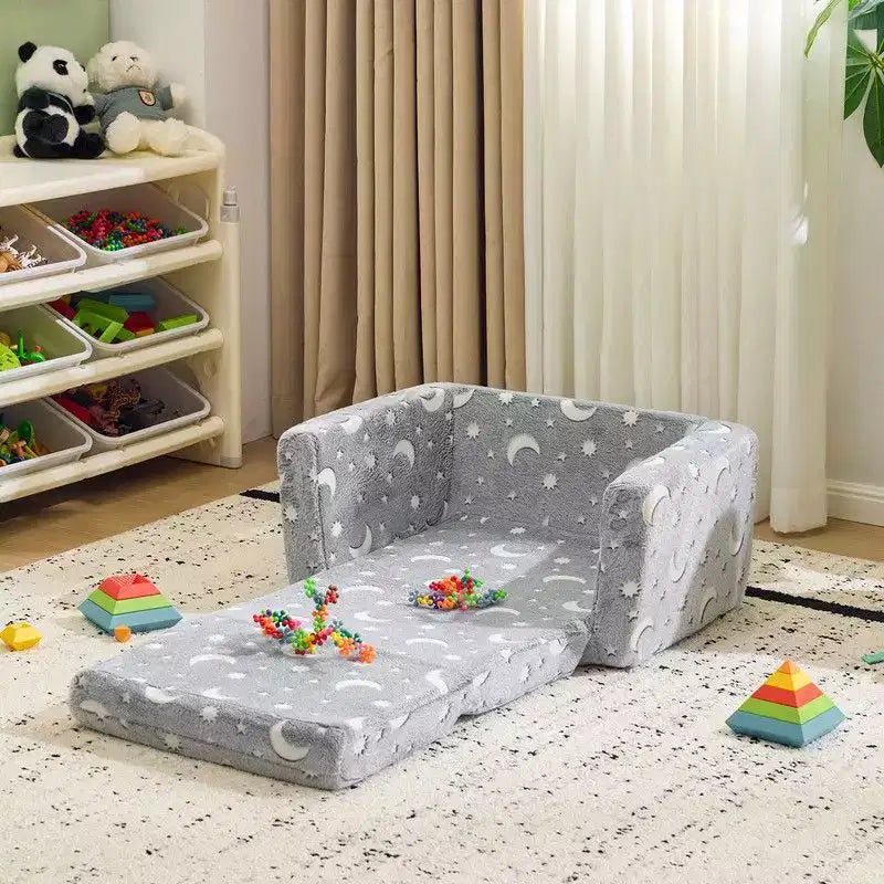 Karl Home 1-Piece Full Sponge Kids Single Folding Sofa Bed with Luminous Feature