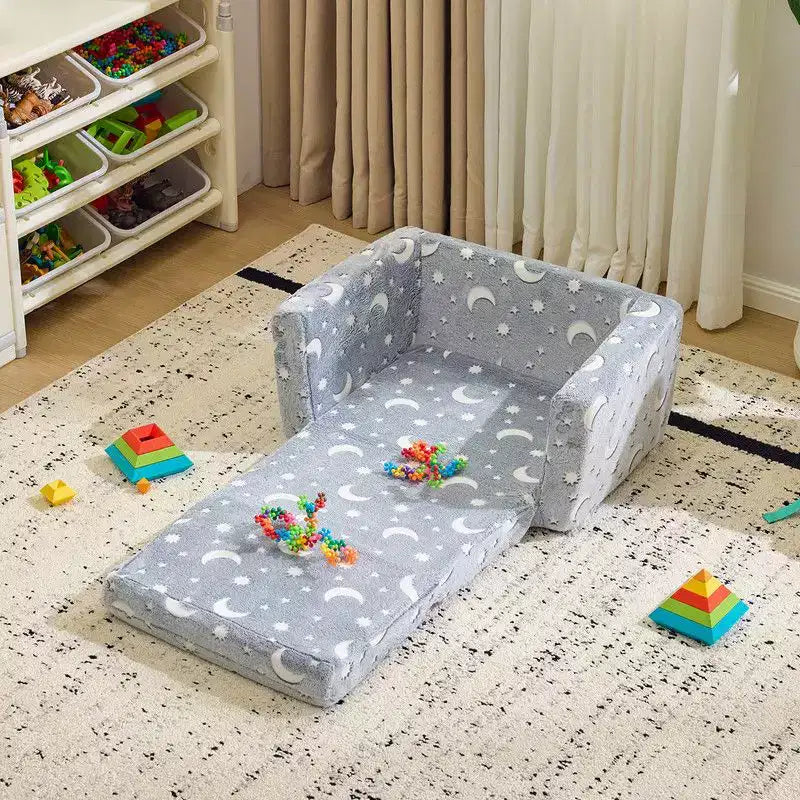 Karl Home 1-Piece Full Sponge Kids Single Folding Sofa Bed with Luminous Feature