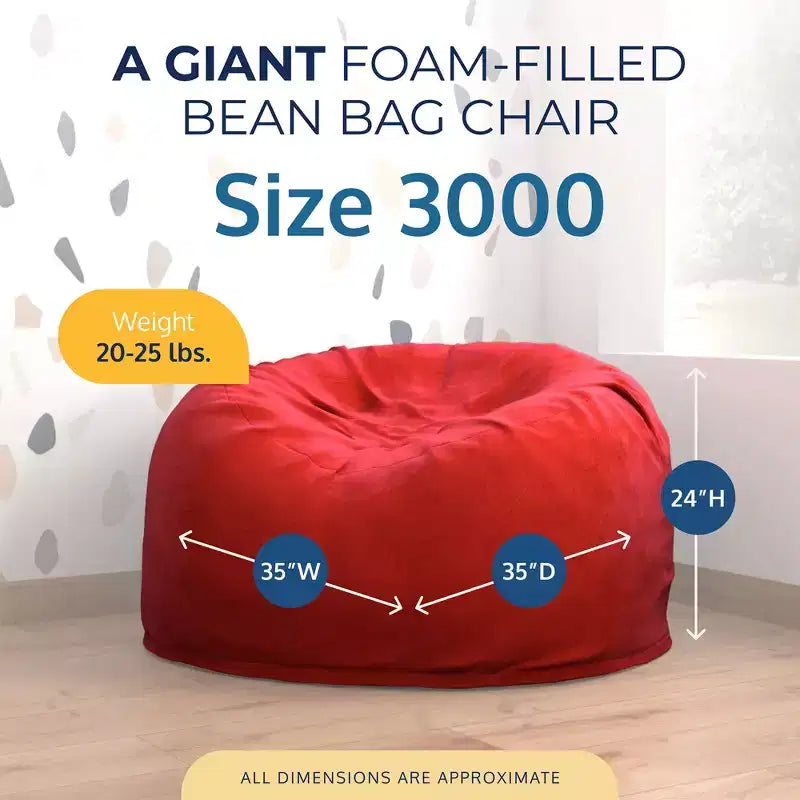 Ultimate Sack Bean Bag Chair, Oversized Indoor Comfy Lounger