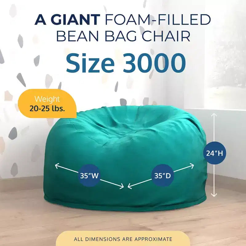 Ultimate Sack Bean Bag Chair, Oversized Indoor Comfy Lounger