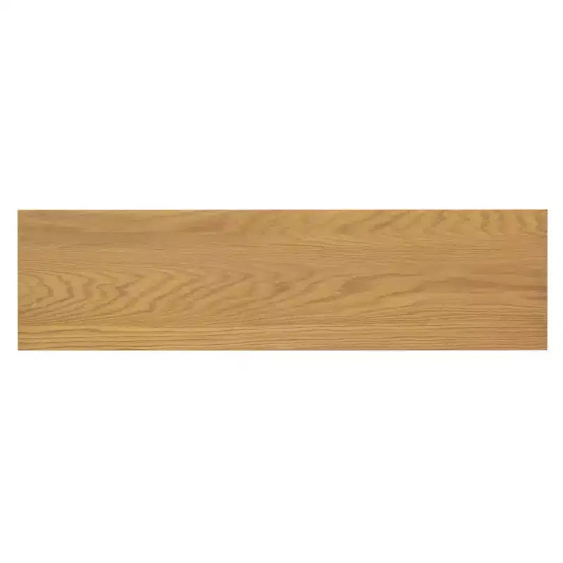 Luxystar 4-Door Sideboard Buffet Cabinet with Large Storage, Glass Doors and Adjustable Shelves for Dining and Living Room, Natural Wood