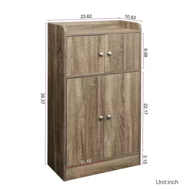 Kitchen Storage Cabinet, Freestanding Sideboard Buffets Cabinet with Door for Dinning Room Living Room Bathroom
