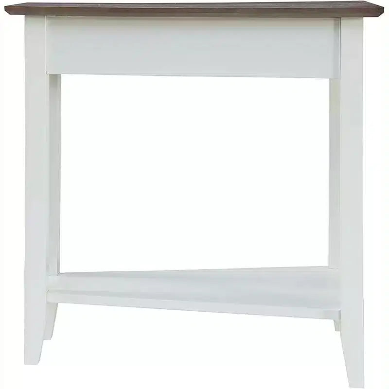 HomeStock Belmont Round End Table with Bottom Shelf, Elegant Side Table Featuring Curved Legs, Stylish Accent Table for Living Room Storage