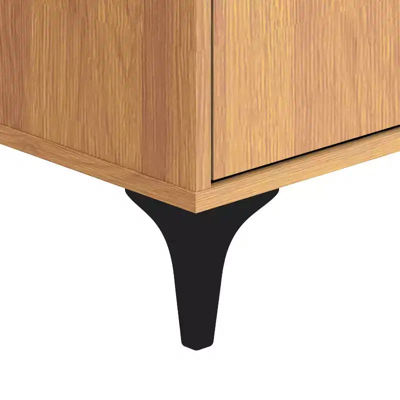 Galano Zaffy 6 Drawer Dresser (Interlock) - Amber Walnut