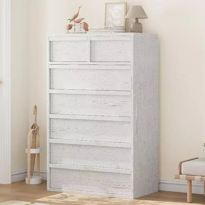 COZONY 5/7 Drawer Dresser for Bedroom, Modern Tall Chest of Drawers with Large Storage, Wooden Organizer for Living Room, Nursery, Entryway