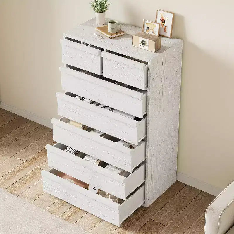 COZONY 5/7 Drawer Dresser for Bedroom, Modern Tall Chest of Drawers with Large Storage, Wooden Organizer for Living Room, Nursery, Entryway