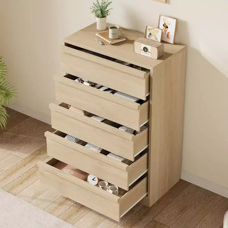 COZONY 5/7 Drawer Dresser for Bedroom, Modern Tall Chest of Drawers with Large Storage, Wooden Organizer for Living Room, Nursery, Entryway