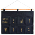 Garnen Wall organizer, Wall Pocket Weekly Planner, Wall Storage Organizer, 8 Pockets Hanging for To-Do List Pocket Chart Daily Schedule Planner, Gray