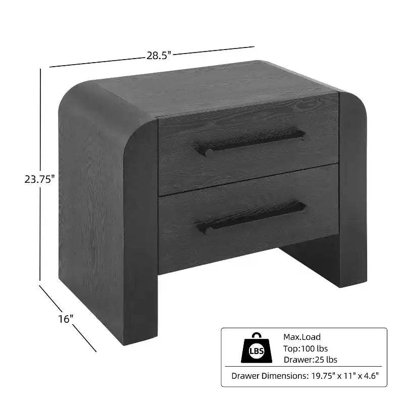 Christopher Knight Home Arleston 28.50 Modern Nightstand with 2 Drawers