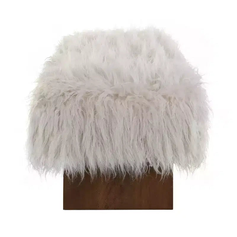 Christopher Knight Home Elara Modern Long-Haired Faux Wool Upholstered Bench