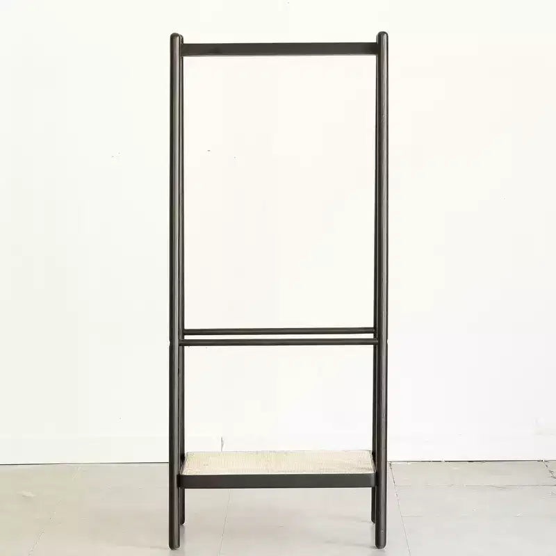 Wooden Valet Stand for Men Women, Clothing Rack with Drawer,Coat Hanger,Tray Organizer,Necktie Bar,Shoe Shelf, Suit Valet for Bedroom Office Entryway