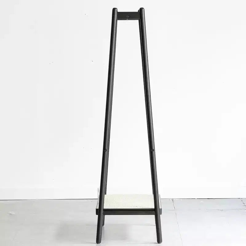 Wooden Valet Stand for Men Women, Clothing Rack with Drawer,Coat Hanger,Tray Organizer,Necktie Bar,Shoe Shelf, Suit Valet for Bedroom Office Entryway
