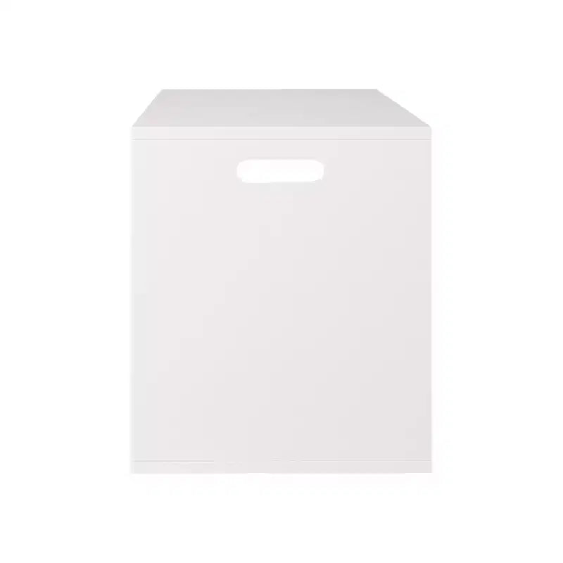 Whisen Open Toy Storage Box for Kids, Wooden Organizer Bin, Large Storage Space - White