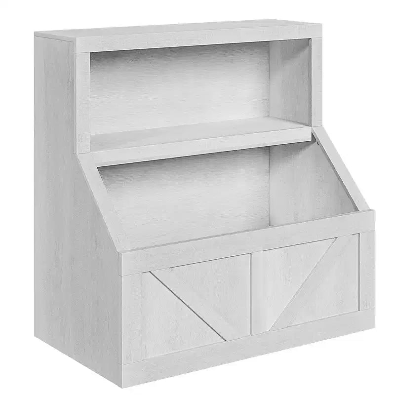 Kids Bookshelf, Storage Organizer Cabinet with Anti-Tipping Device, Waterproof Toddler Organizer Box for Nursery, Playroom, Bedroom, Hallway