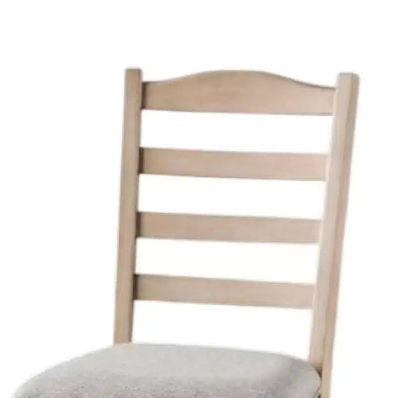 Royal Hampton Dining Side Chair Set of 2, Turned Legs, Light Brown Solid Wood