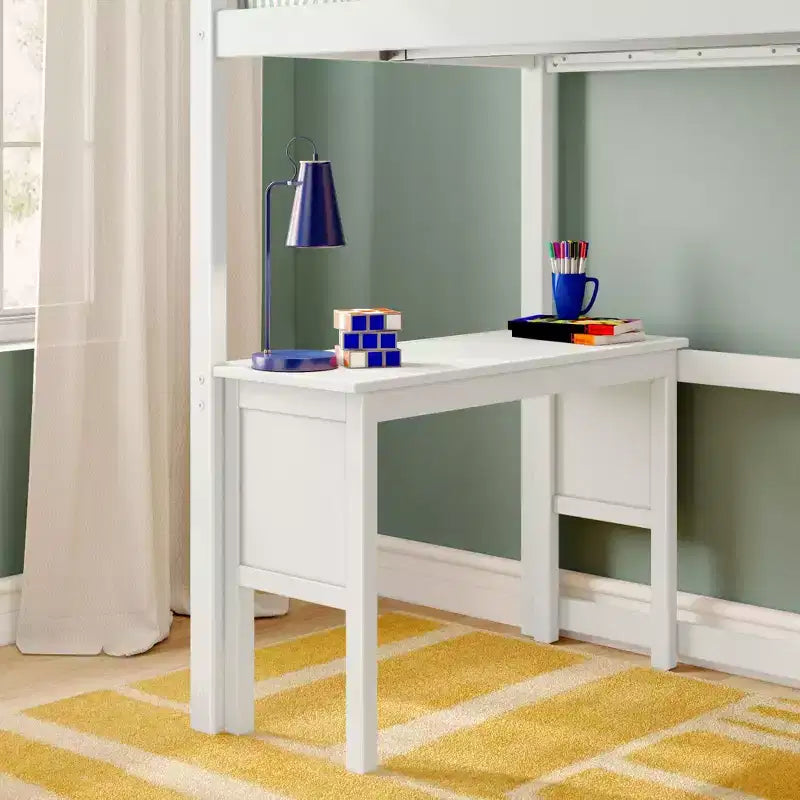 Classic Twin High Loft (ladder on end) + Desk + Staircase